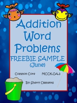 Preview of Addition Word Problems 3 page FREEBIE