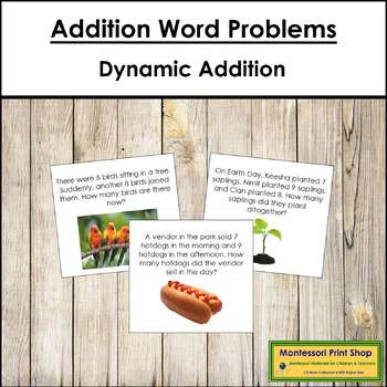Preview of Addition Word Problems Set #2 - Dynamic Addition Math Questions