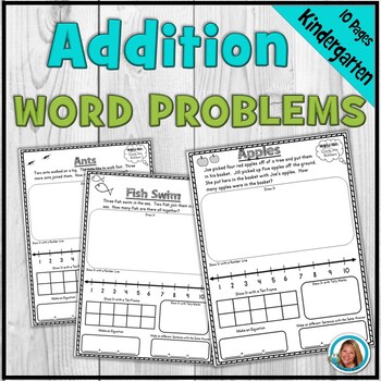 Preview of Kindergarten Word Problems Addition