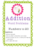 Addition Word Problems to 20