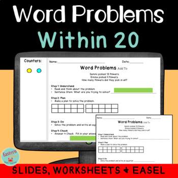 Preview of Addition Word Problems to 20