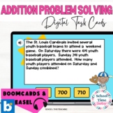 Addition Word Problems with Audio - BOOM™ Cards & Easel