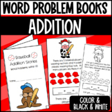 Addition Word Problems Mini Math Book: Baseball Themed