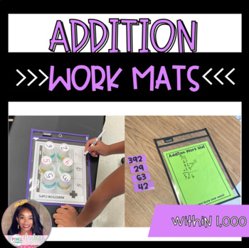 Preview of Addition Work Mats- Add within 1,000