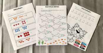 Preview of First Grade Addition Practice Worksheets