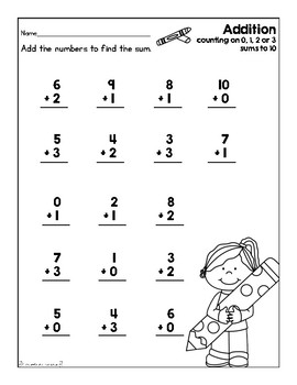 addition worksheet back to school by first grade fanatics tpt