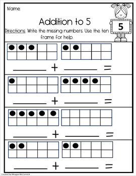 Addition Worksheets By Meagan Mccormick 