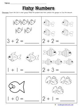 Addition Worksheets February by Kindergarten Kiosk | TPT