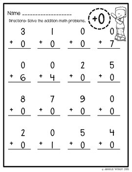 Addition Worksheets from 0-10 FREEBIE! by Sparking a Love for Learning