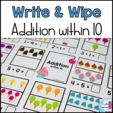 Addition Write and Wipe: Addition within 10
