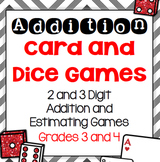 Addition and Estimation Card and Dice Games for Third and 