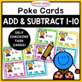 Addition and Subtraction to Ten | Poke Cards | Self-Checki