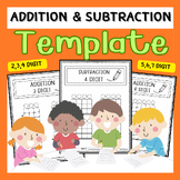 Addition & Subtraction : 2,3,4,5,6 and 7 Digit - Regroupin