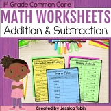 1st Grade Math Worksheets - 1.OA Addition, Subtraction, an