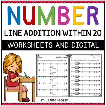 number line addition and subtraction worksheets and google slides