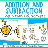 First Day of Spring Activity - 2 Digit Addition and Subtra
