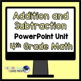 Addition and Subtraction Math Unit 4th Grade Distance Learning