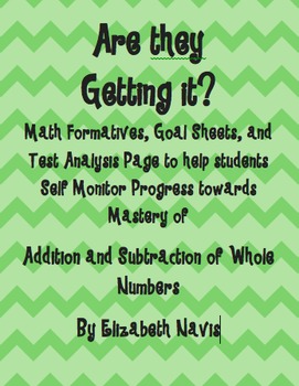 Preview of Addition and Subtraction Assessment Pack