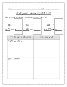 Addition and Subtraction Assessments by Erin Loudin | TPT