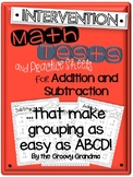 Addition and Subtraction Assessments and Practice Sheets
