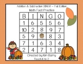 Addition and Subtraction BINGO - Fall Edition