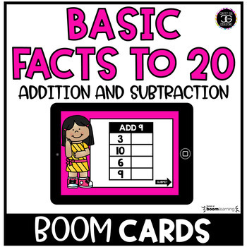 Preview of Addition and Subtraction Basic Facts Input Output Tables BOOM™ Cards