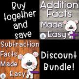 Addition and Subtraction Basic Facts Made Easy Bundle