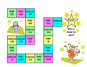 addition and subtraction board game by erin loudin tpt