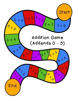 Addition and Subtraction Board Games by The Busy Class | TpT