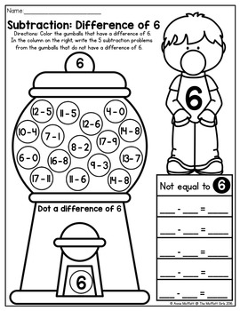 Addition and Subtraction Bubble Gum Numbers! by The Moffatt Girls