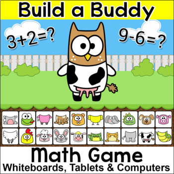 Preview of Build a Buddy Addition and Subtraction Game