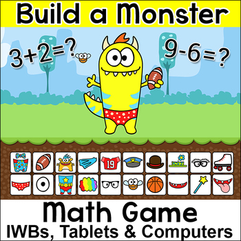 Preview of Addition and Subtraction within 20 Math Game: Fun Back to School Review Activity