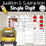 Addition and Subtraction bundle pack- Single Digit