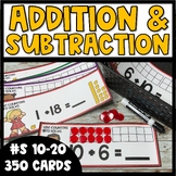 Addition and Subtraction Center Numbers 10-20 | 1st Grade 