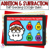 Addition and Subtraction - Christmas Math - Google Slides™