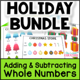 Addition and Subtraction Christmas Math & Winter Math Proj