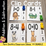 Addition and Subtraction Clip Cards Bundle