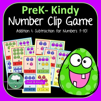 Preview of MATH CLIP CARDS Addition and Subtraction Game