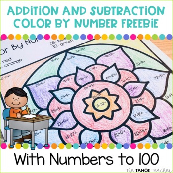 Preview of Addition and Subtraction Color by Number