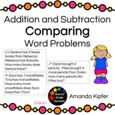 Addition and Subtraction Comparing Word Problems