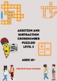 Addition and Subtraction Crossnumber Puzzles Level 2