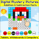 Color by Addition and Subtraction Mystery Pictures - Digit