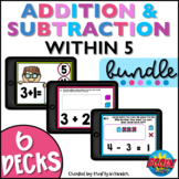 Subtraction within 5 Digital Distance Learning Activity Kindergarten