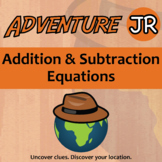 Addition and Subtraction Equations Activity - 1.OA.D.8 - A