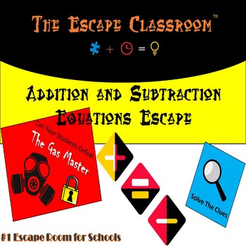 Preview of Addition and Subtraction Equations Escape Room 2.0 | The Escape Classroom