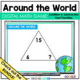 Addition and Subtraction Fact Families Digital Math Game 