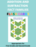 Addition and Subtraction Fact Families Flash Cards