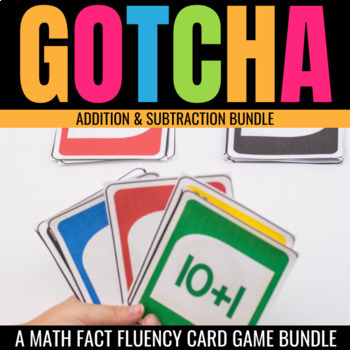 Preview of Addition and Subtraction within 20 Math Fact Fluency Games for Practice Centers