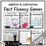 Addition and Subtraction Fact Fluency Games Bundle