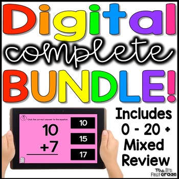Preview of Addition and Subtraction Fact Fluency Mixed Review 0 - 20 | Digital